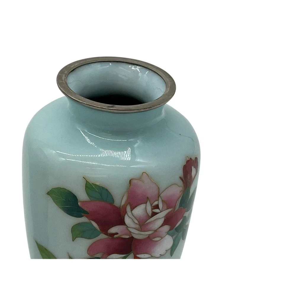 Vintage Sato Cloisonné Pair of 7